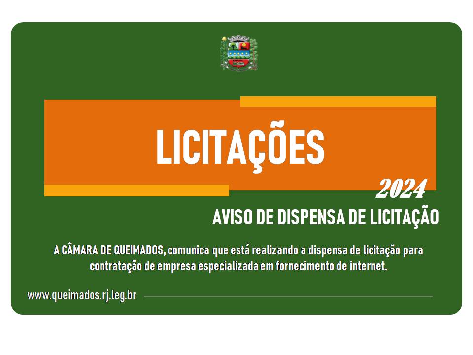 Aviso de Dispensa de Licitação nº 005/2024